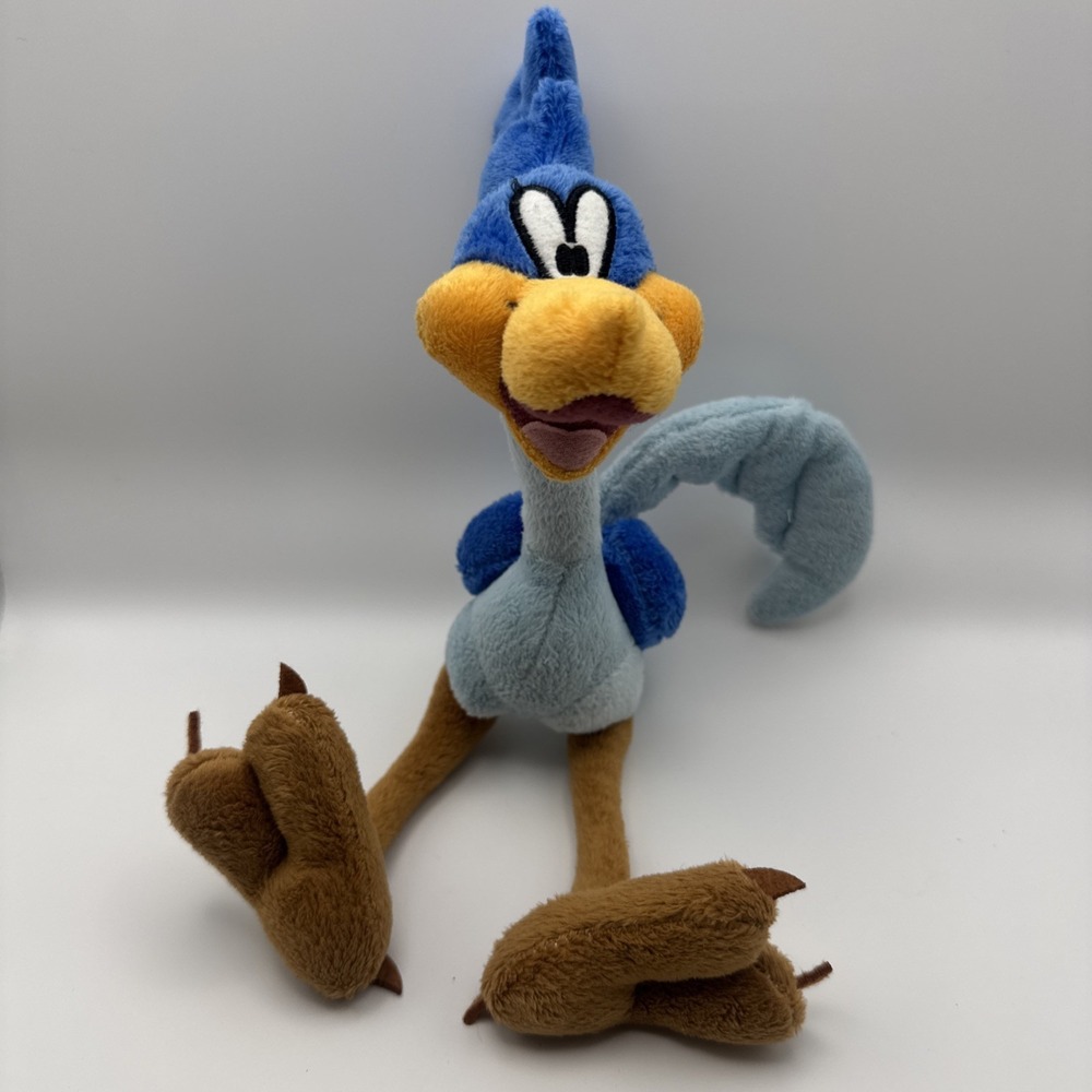 Six Flags Magic Mountain Looney Tunes Road Runner Plush Stuffed Animal Toy 9"